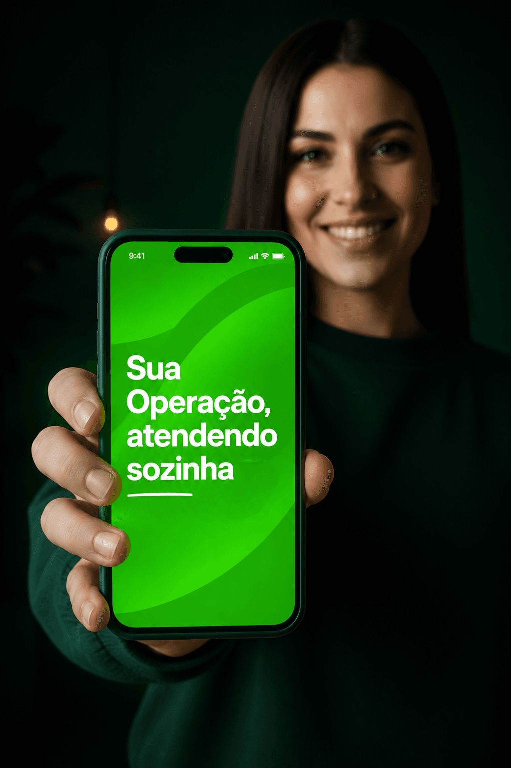Ilustração da solução de atendimento da Nyveon